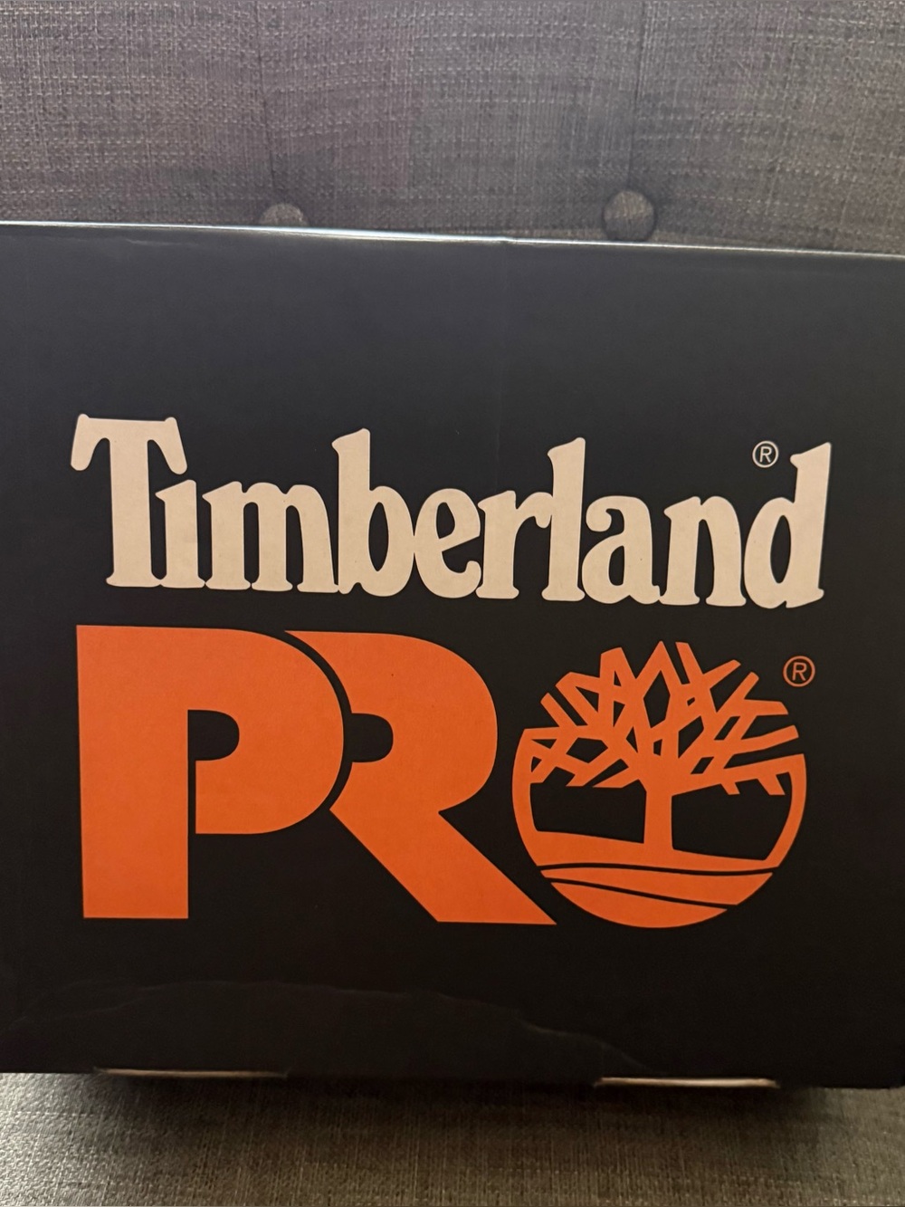 Timberland PRO Black and Orange Logo Wall Art